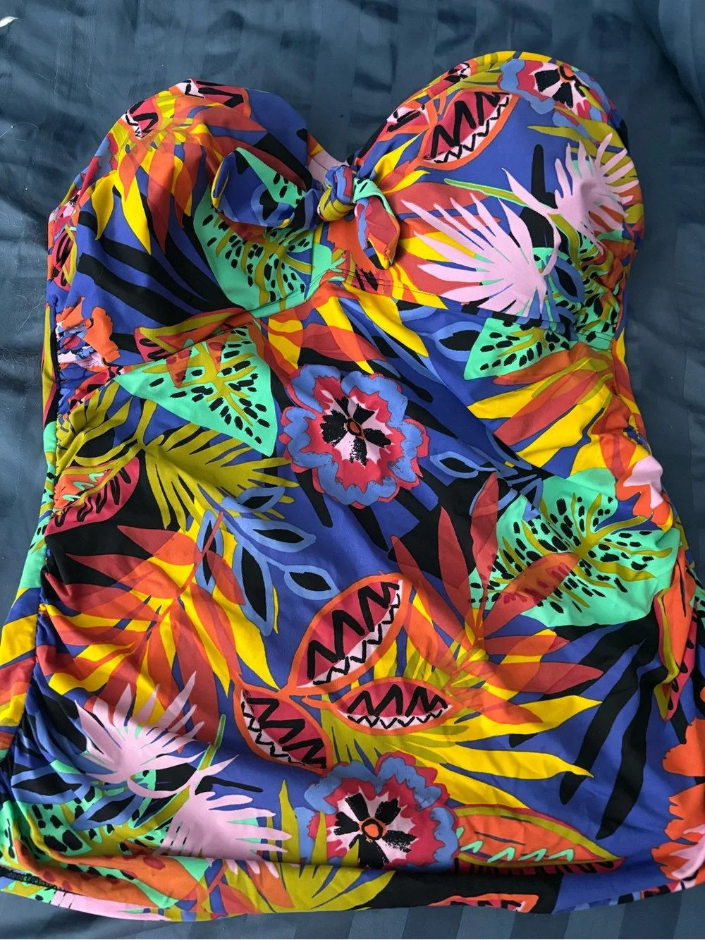 Bleu Rod Beattie Multicolor Tropical One-Piece Swim top